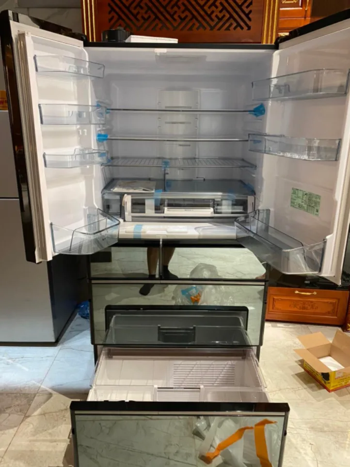 Tủ lạnh Hitachi R-WX74J mặt gương có chức năng hút chân không - Ảnh 8