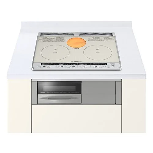 Bếp từ Hitachi HT-K60S màu trắng xám, hai bếp từ IH