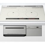 Bếp từ Hitachi HT-M8STWF gồm 3 bếp từ và 1 lò nướng