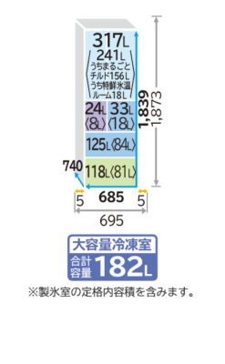 Tủ Lạnh Hitachi R-Hwc62X Dung Tích 617 Lít