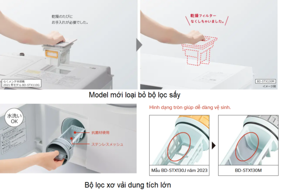 Máy Giặt Hitachi Bd-Sx130Ml-H (Màu Xám)